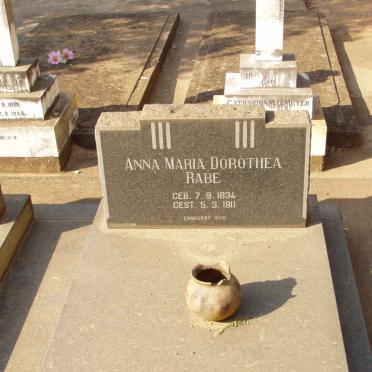 RABE Anna Maria Dorothea nee ALBERTS 1834-1911