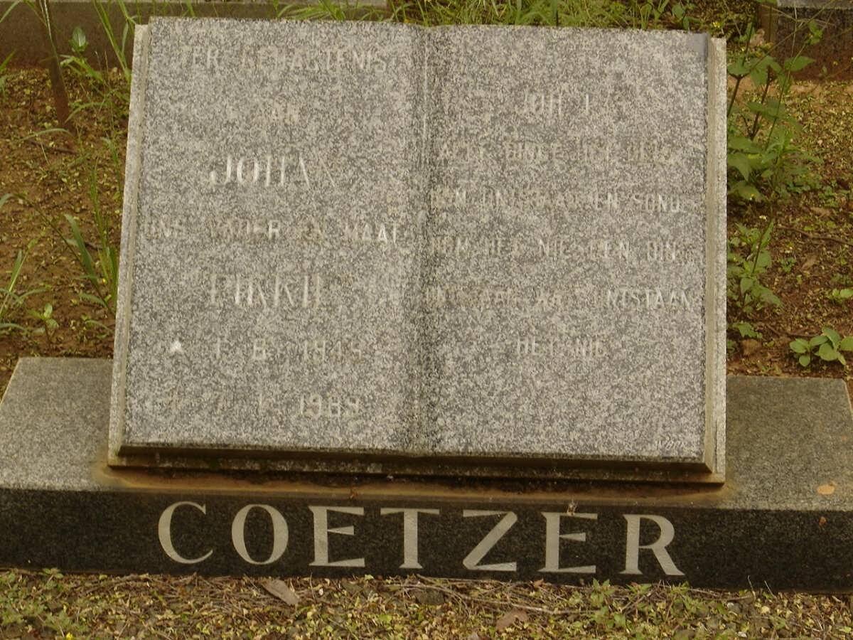 COETZER Johan 1945-1989