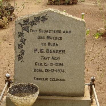 DEKKER P.C. 1884-1974