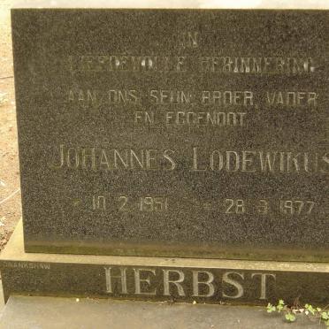 HEBST Johannes Lodewikus 1951-1977