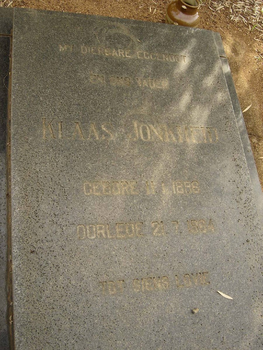 JONKHEID Klaas 1898-1964