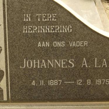 LAAS Johannes A. 1887-1975