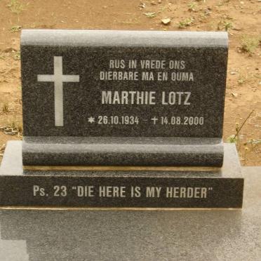 LOTZ Marthie 1934-2000
