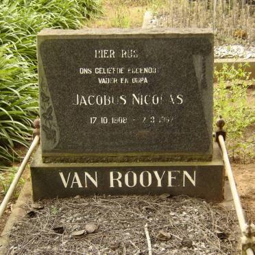 ROOYEN Jacobus Nicolas, van 1908-1967