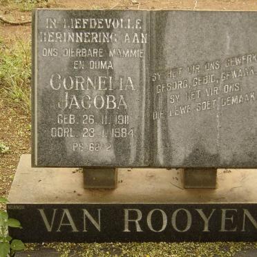 ROOYEN Cornelia Jacoba, van 1911-1984