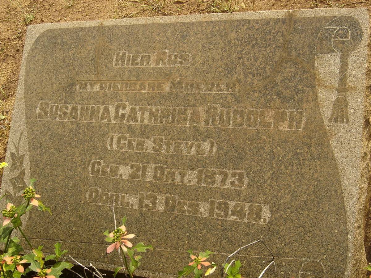 RUDOLPH Susanna Catharina nee STEYL 1873-1948