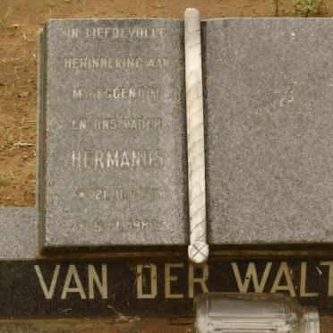 WALT Hermanus, van der 192?-1980