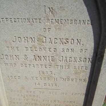 JACKSON John -1883
