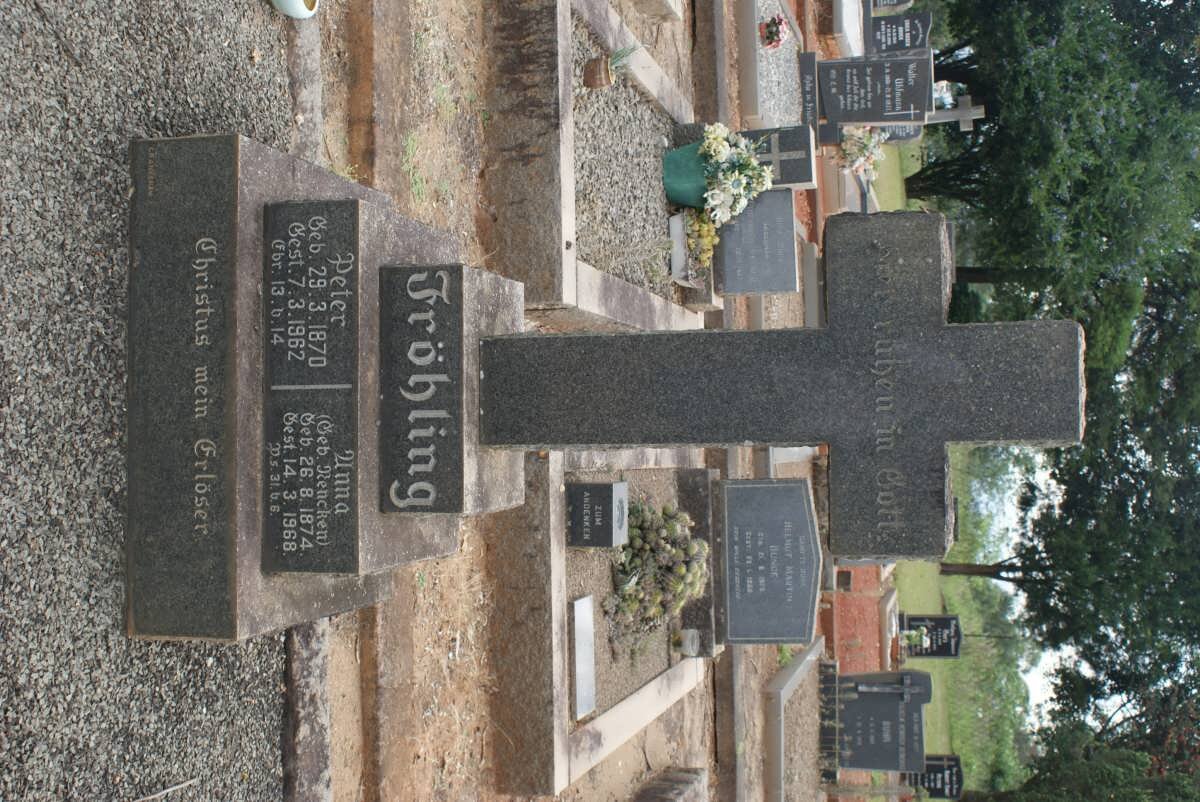 FRÖHLING Peter 1870-1962 &amp; Anna RENCKEN 1874-1968