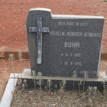 BUHR Wilhelm Heinrich Bernhard 1922-1978