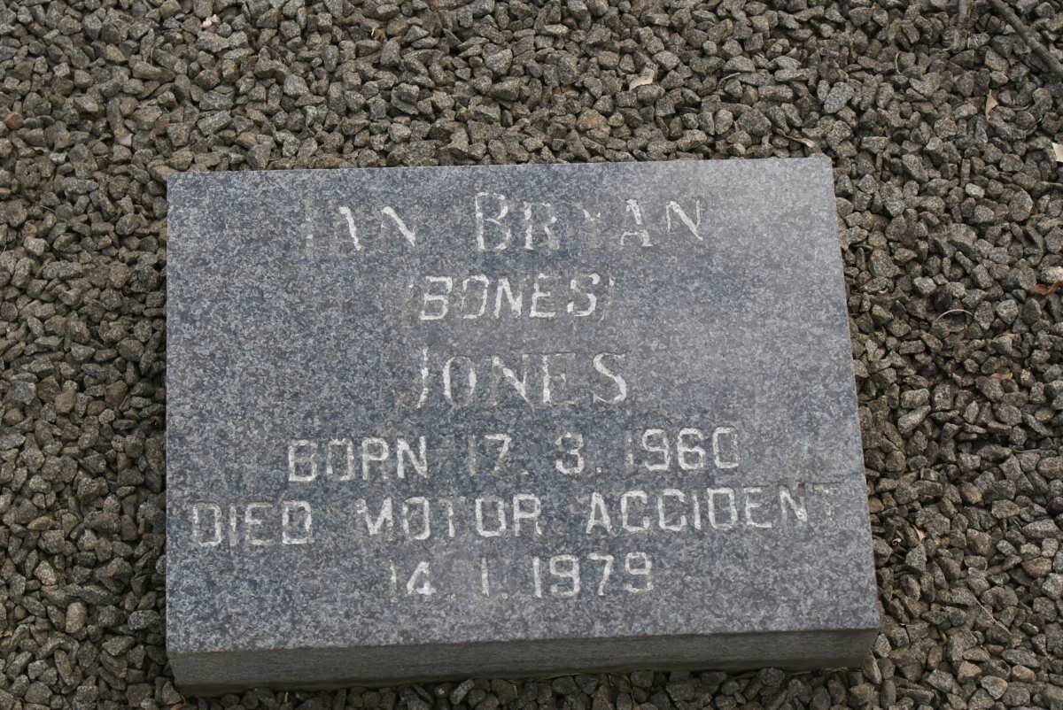 JONES Ian Brian 1960-1979