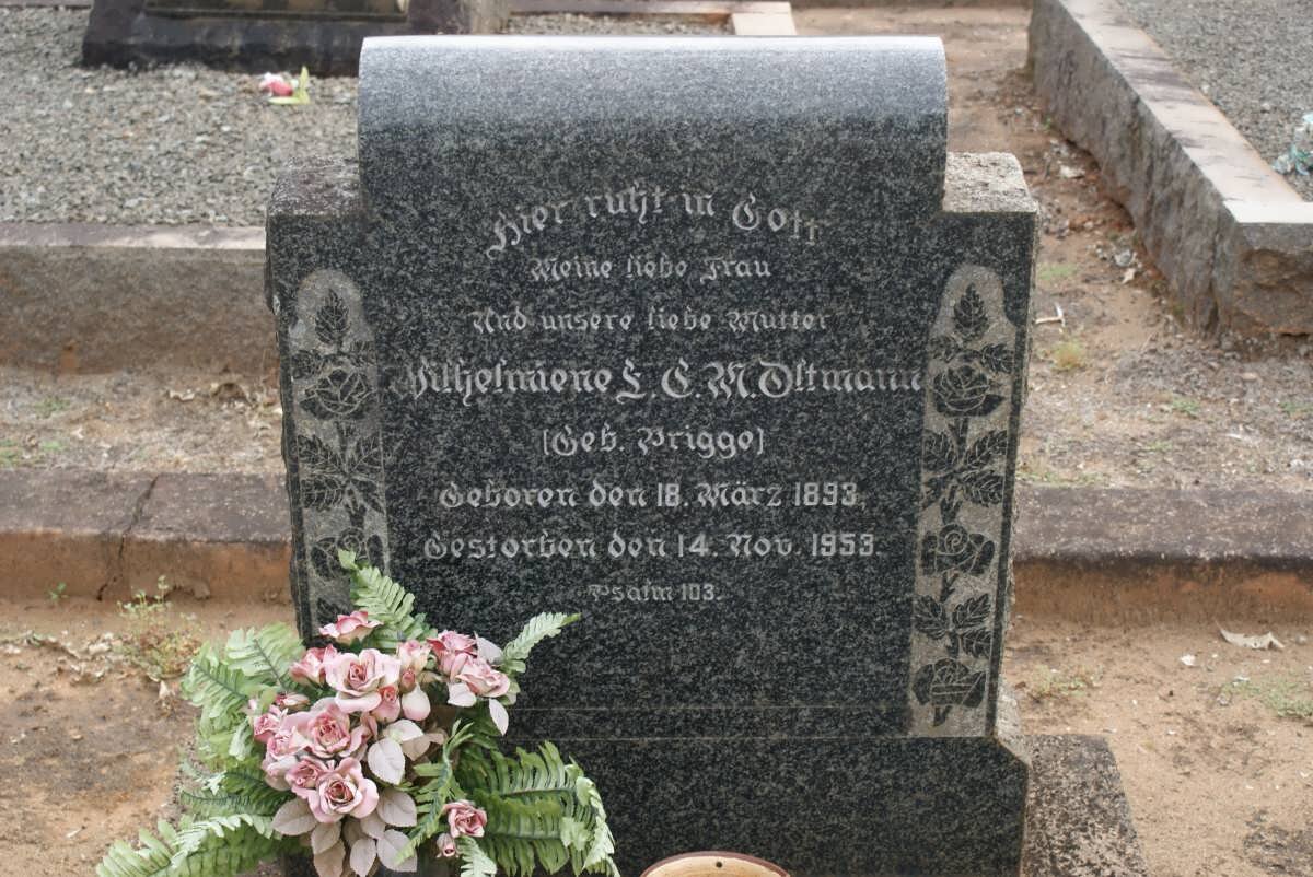 OLTMAN Wilhelmiene L.C.M. nee PRIGGE 1893-1953