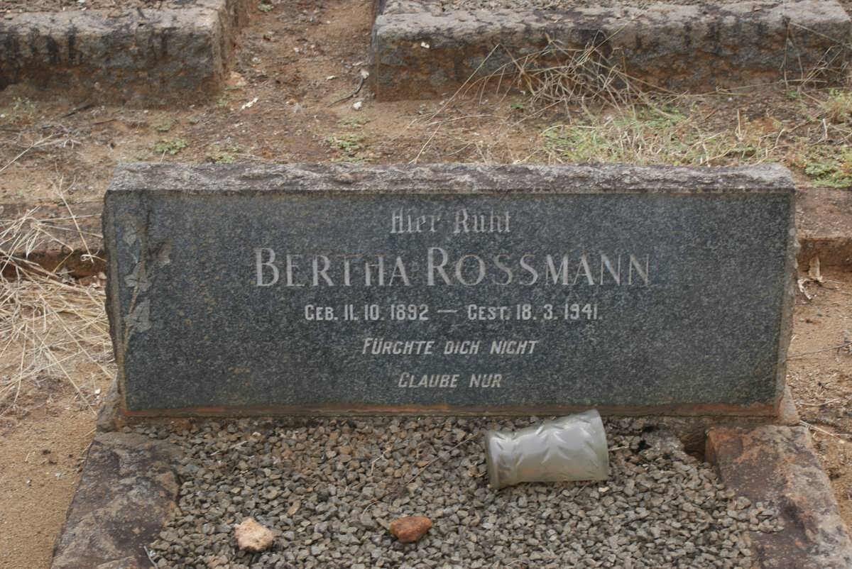 ROSSMANN Bertha 1892-1941
