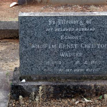 WARBER Egmont Wilhelm Ernst Christoph 1910-1967