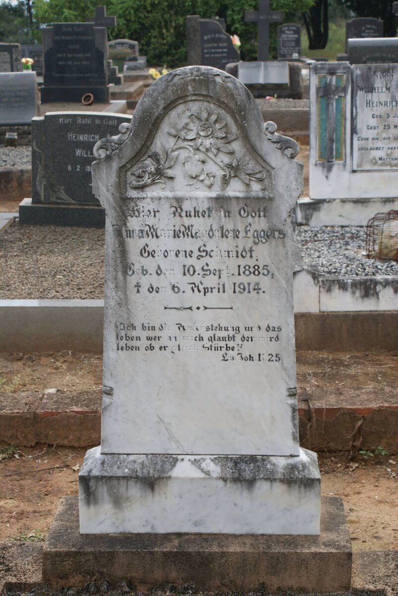 EGGERS Anna Marie Magdalene nee SCHMIDT 1885-1914