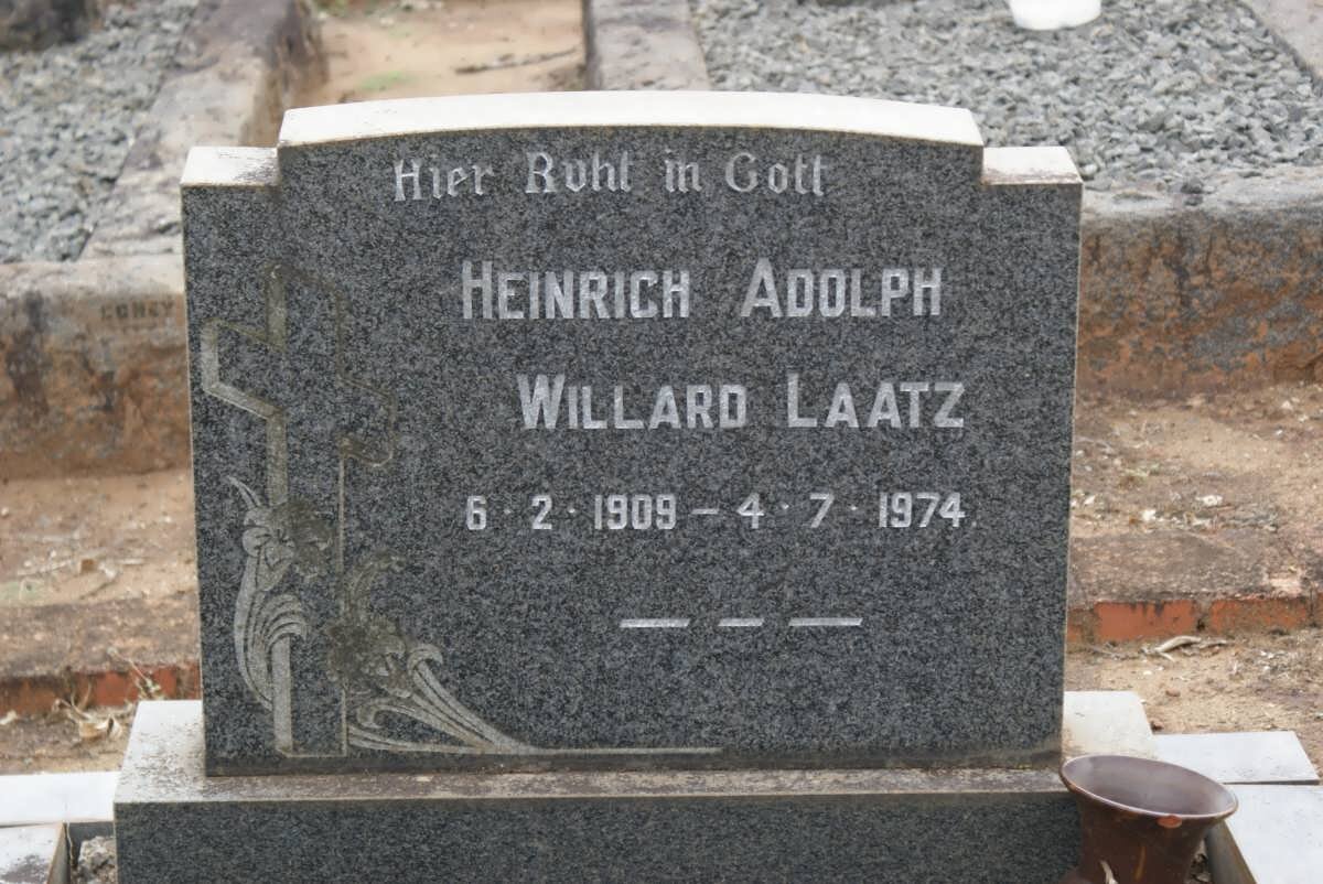 LAATZ Heinrich Adolph Willard 1909-1974