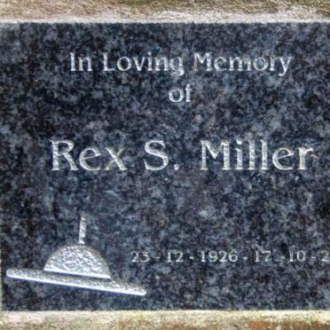 MILLER Rex S. 1926-2013