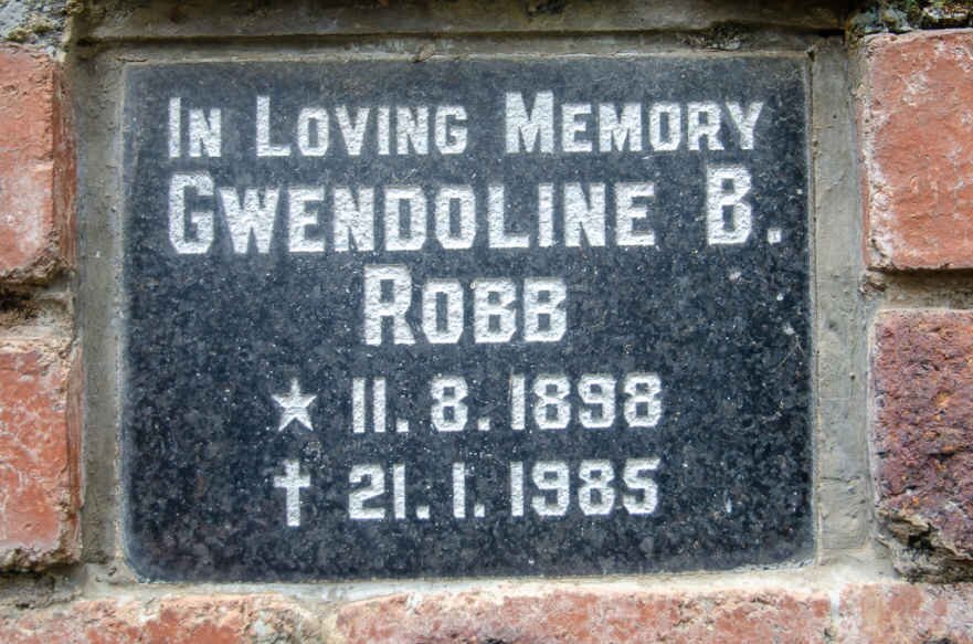 ROBB Gwendoline B. 1898-1985