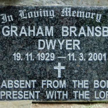 DWYER Graham Bransby 1929-2001