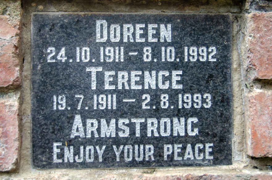 ARMSTRONG Terence 1911-1993 &amp; Doreen 1911-1992