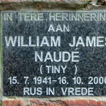 NAUDE William James 1941-2000