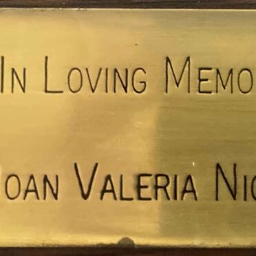 NICHOLLS Joan Valeria