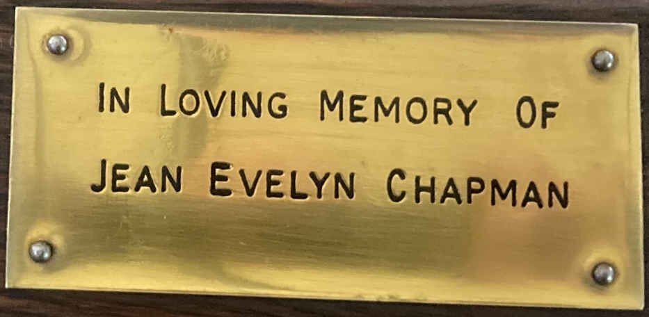 CHAPMAN Jean Evelyn 
