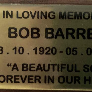BARRETT Bob 1920-2012