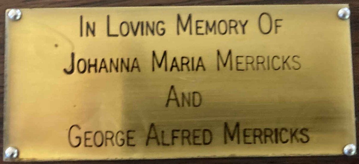 MERRICKS George Alfred & Johanna Maria