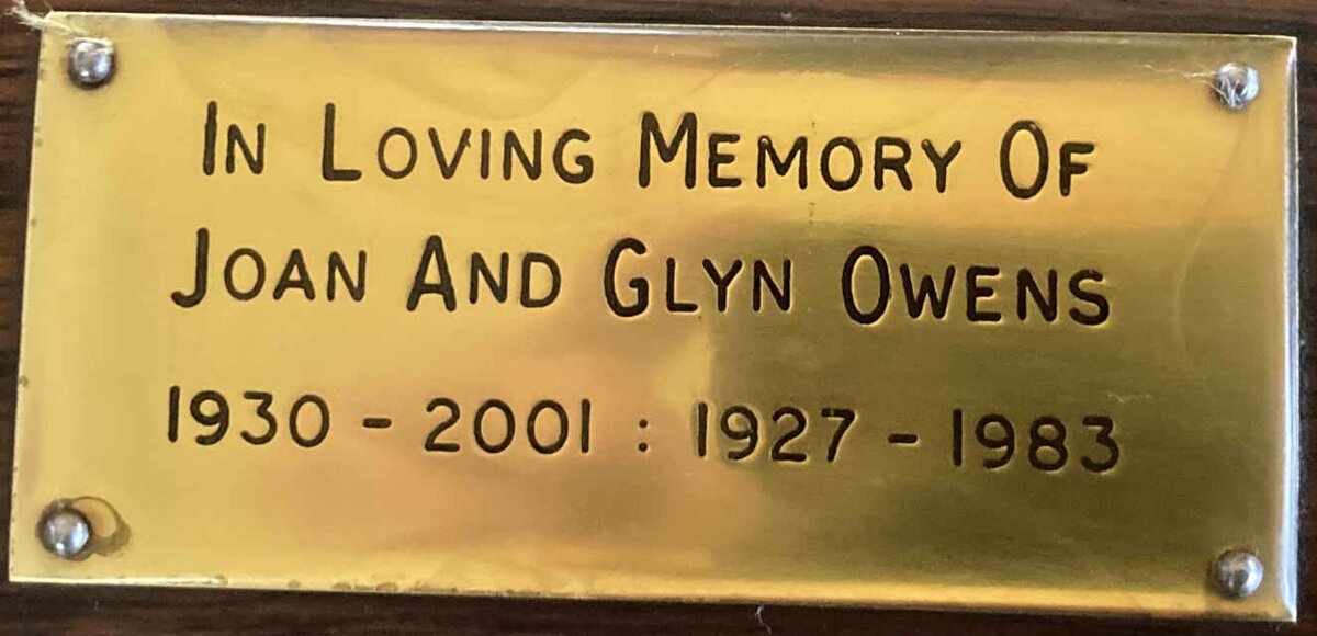 OWENS Glyn 1927-1983 & Joan 1930-2001