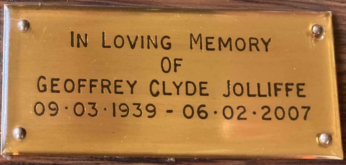 JOLLIFFE Geoffrey Clyde 1939-2007
