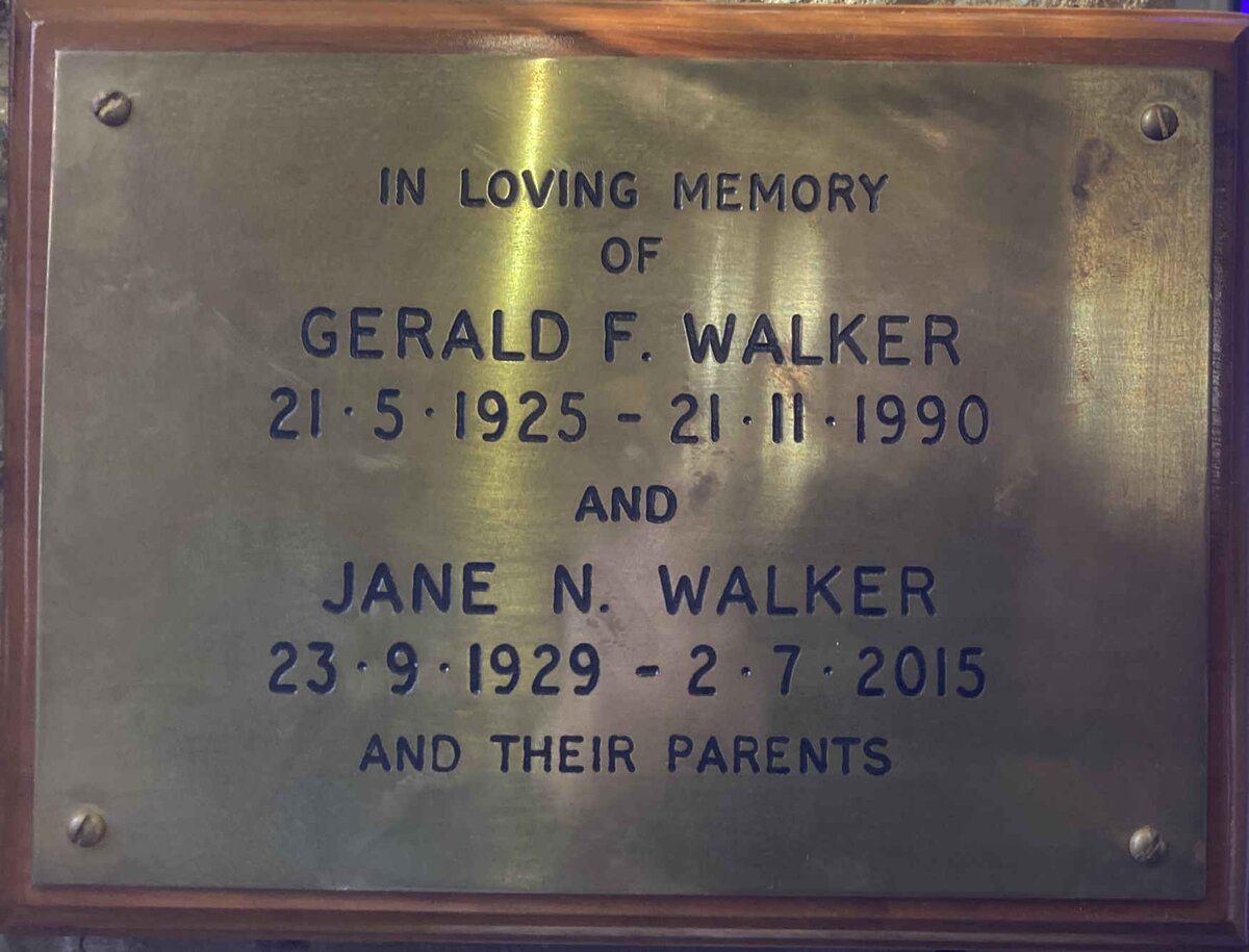 WALKER Gerald F. 1925-1990 :: WALKER Jane N. 1929-2015