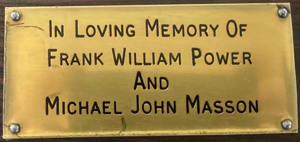 POWER Frank William :: MASSON Michael John