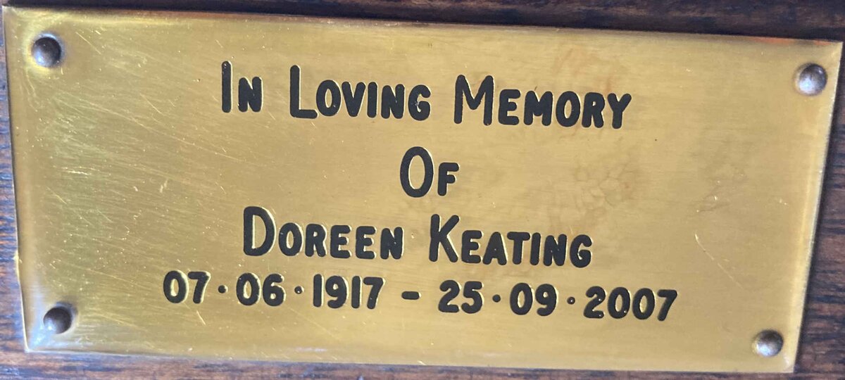 KEATING Doreen 1917-2007