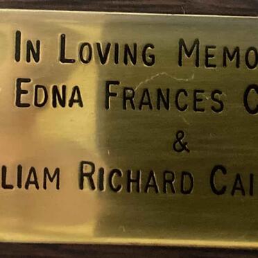 CAIRNS William Richard & Edna Frances