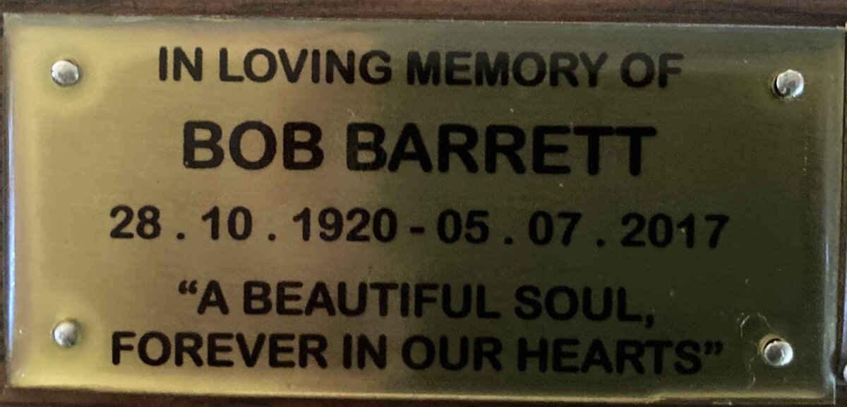 BARRETT Bob 1920-2012