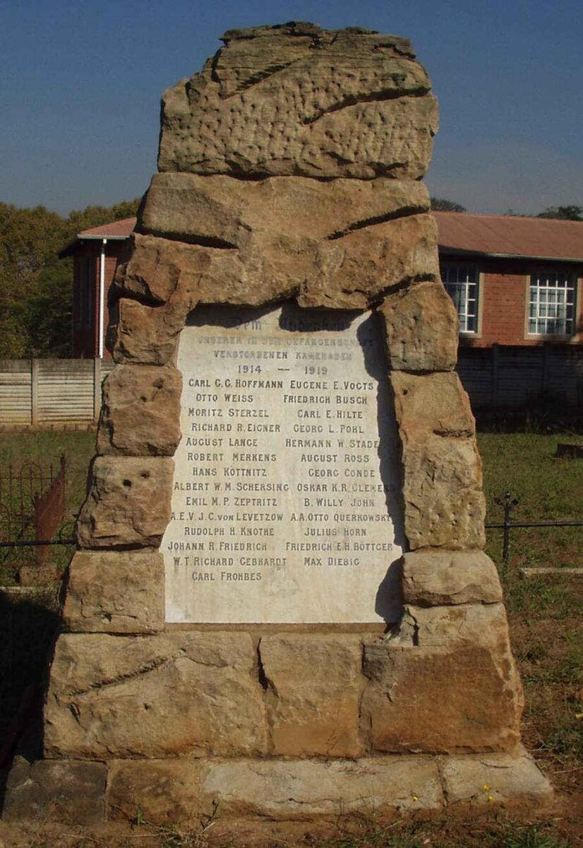 1. Memorial - Dem Andenken unsere in der gevangenschaft verstorbenen kameraden 1914-1919