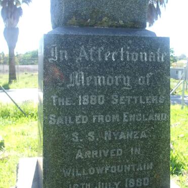 06. Memorial of the 1880 Settlers