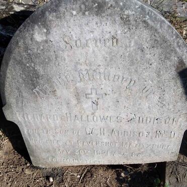 ADDISON Richard Hallowes -1921