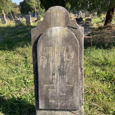 ALLEN Christopher -1871 & Jane -1902