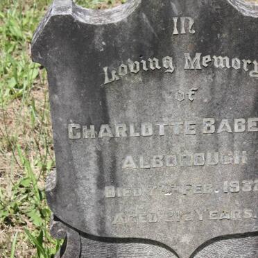 ALBOROUGH Charlotte Babette -1932