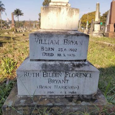 BRYANT William 1902-1976 & Ruth Eileen Florence HARKNESS 1907-1986