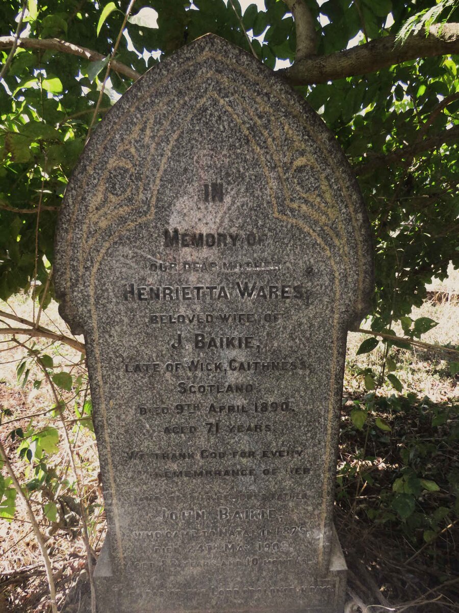 BAIKIE John 1875-1905 & Henrietta Wares -1890 _1