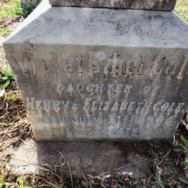 COLE Violet Ethel 1904-1906