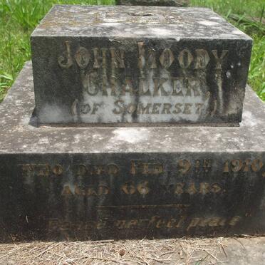 CHALKER John Moody -1910