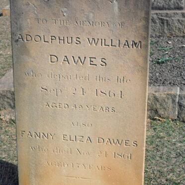 DAWES Adolphus William -1861 & Fanny Eliza -1861