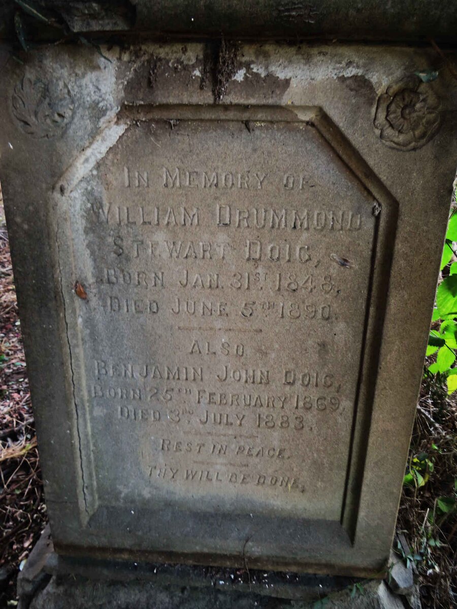 DOIG William Drummond Stewart 1848-1890 :: DOIG Benjamin John 1869-1883