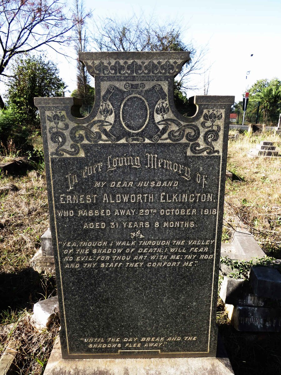 ELKINGTON Ernest Aldworth -1918