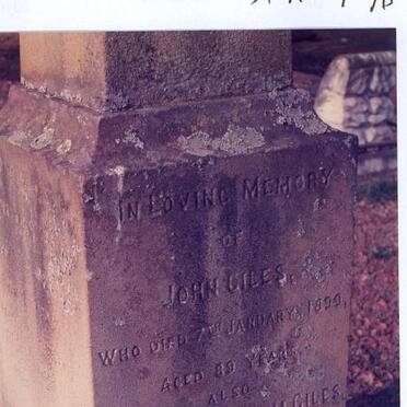 GILES John -1890 :: GILES Margaret Amelia -1961