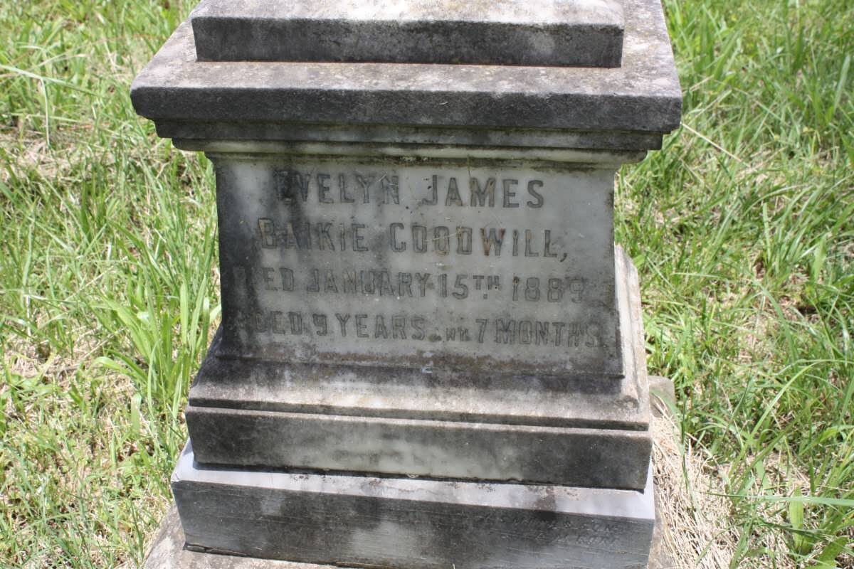 GOODWILL Evelyn James Baikie -1889